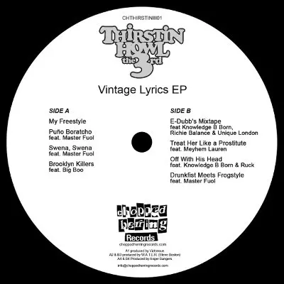 THIRSTIN HOWL III / VINTAGE LYRICS EP