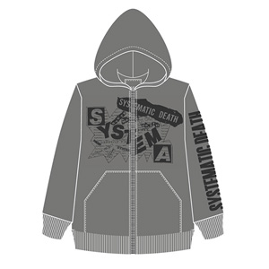 SYSTEMATIC DEATH / SYSTEMA ZIP UP HOODIES HEATHER GREY (Sサイズ)