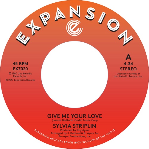 SYLVIA STRIPLIN / シルヴィア・ストリプリン / GIVE ME YOUR LOVE / YOU CAN'T TURN ME AWAY(7'')