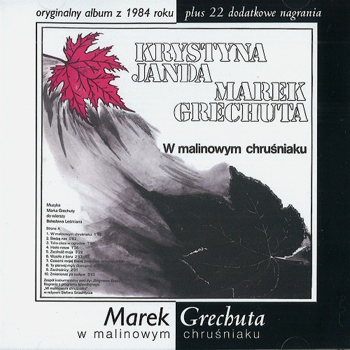 MAREK GRECHUTA / W MALINOWYM CHRU?NIAKU - DIIGITAL REMASTER