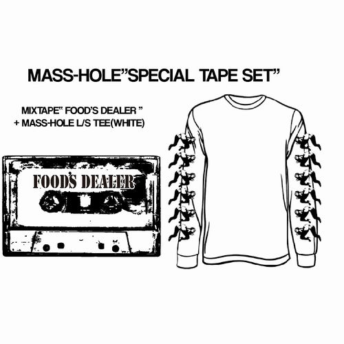 MASS-HOLE (DJ BLACKASS,MEDULLA) / マスホール / "FOOD'S DEALER" SPECIAL MIXTAPE SET SIZE "M"