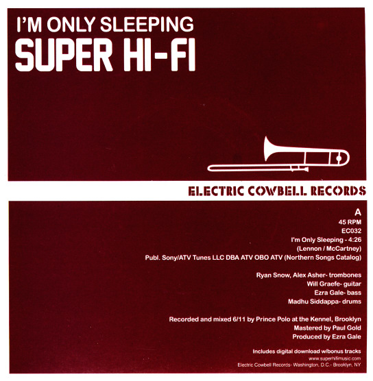 SUPER HI-FI / スーパー・ハイ・ファイ / I'M ONLY SLEEPING / HOLE IN MY LIFE(7")