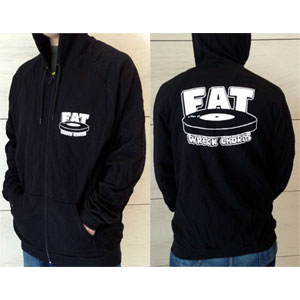 FAT WRECK CHORDS OFFICIAL GOODS / L/BLACK/ZIP-UP HOODIE