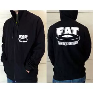 FAT WRECK CHORDS OFFICIAL GOODS / L/ZIP-UP HOODIE (BLACK)