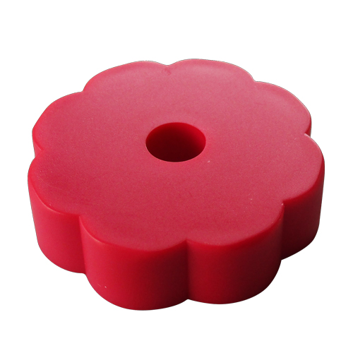 Plastic 45RPM / Plastic 45RPM Flower-Power Adapter (RED)