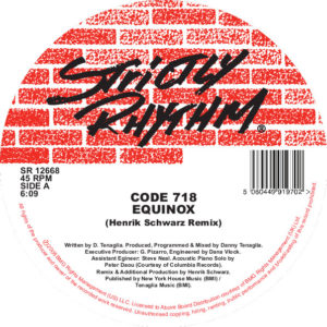 CODE 718 / EQUINOX (HENRIK SCHWARZ REMIXES) 2017 RE-PRESS