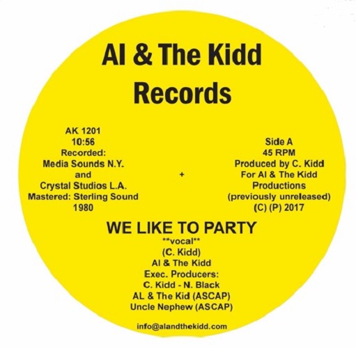 AL & THE KIDD / WE LIKE TO PARTY (12")