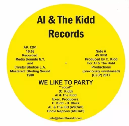 AL & THE KIDD / WE LIKE TO PARTY (12")