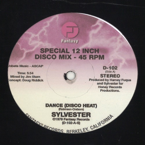 SYLVESTER / シルヴェスター / DANCE (DISCO HEAT) / YOU MAKE ME FEEL (MIGHTY REAL)(12")