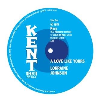 LORRAINE JOHNSON / DEEP VELVET / A LOVE LIKE YOURS / COMPLAIN TO THE CLOUDS (BUT YOU CAN'T CHANGE THE WEATHER)(7'')