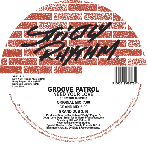 GROOVE PATROL / NEED YOUR LOVE / DANCIN' TO THE MUSIC (RE-ISSUE)
