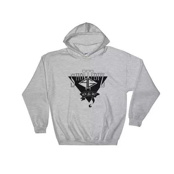 CAN I GET A SOUL CLAP HOODIE (BLACK LOGO ON GREY - L) /SHOWBIZ 