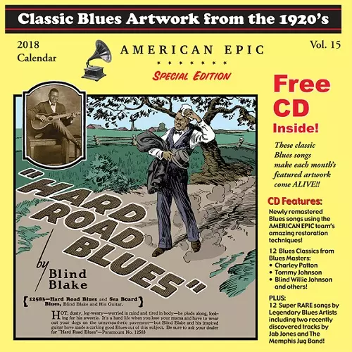 BLUES CALENDAR / 2018 CLASSIC BLUES ARTWORK FROM THE 1920S CALENDAR