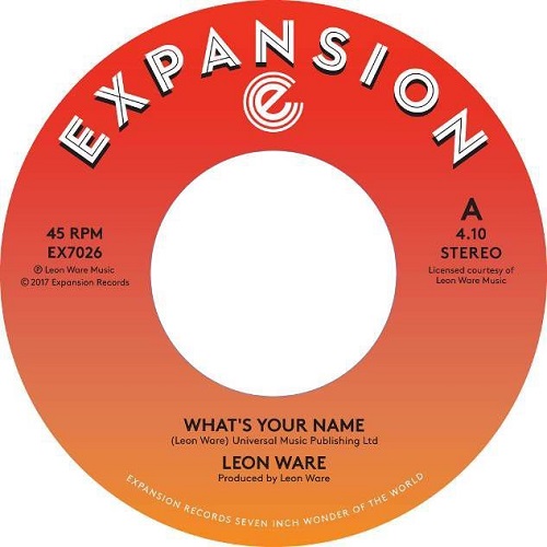 LEON WARE / リオン・ウェア / WHAT'S YOUR NAME / INSIDE YOUR LOVE (7")