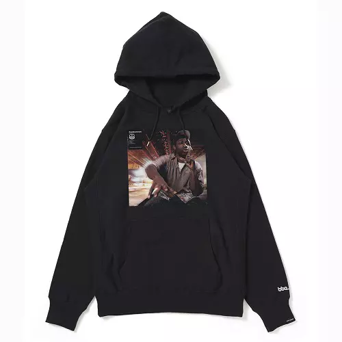APPLEBUM × BBE / Beat Generation Pete Rock Sweat Parka BLACK - SIZE L