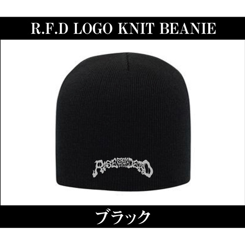 RISE FROM THE DEAD / LOGO KNIT BEANIE BLACK