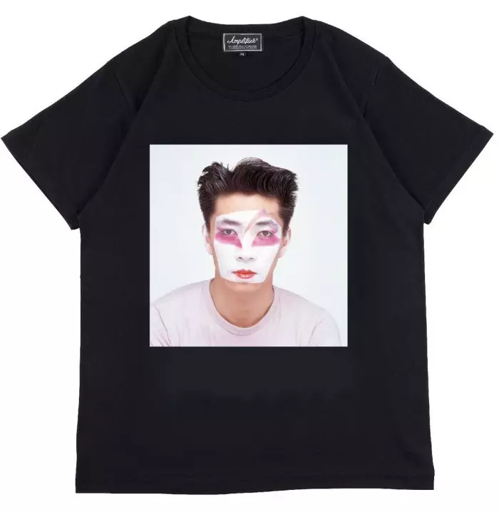 Amplifier “坂本龍一” TEE design C ブラック:M/RYUICHI SAKAMOTO/坂本