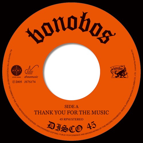 bonobos / ボノボ / THANK YOU FOR THE MUSIC