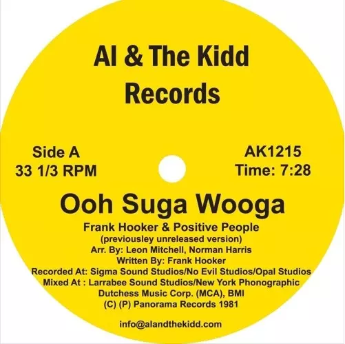 FRANK HOOKER & POSITIVE PEOPLE / OOH SUGA WOOGA / THIS FEELING (12")