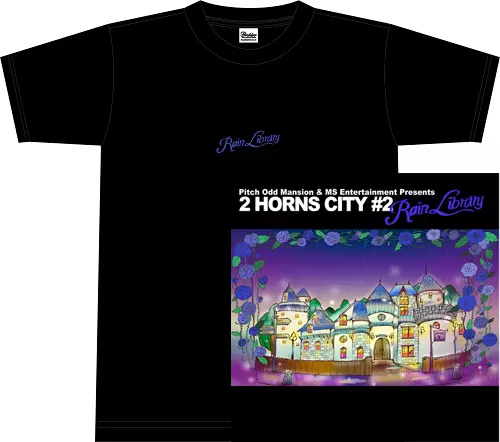 Pitch Odd Mansion & MS Entertainment       / 2 HORNS CITY #2 RAIN LIBRARY★ディスクユニオン オンラインショップ限定T-SHIRTS付セットSサイズ