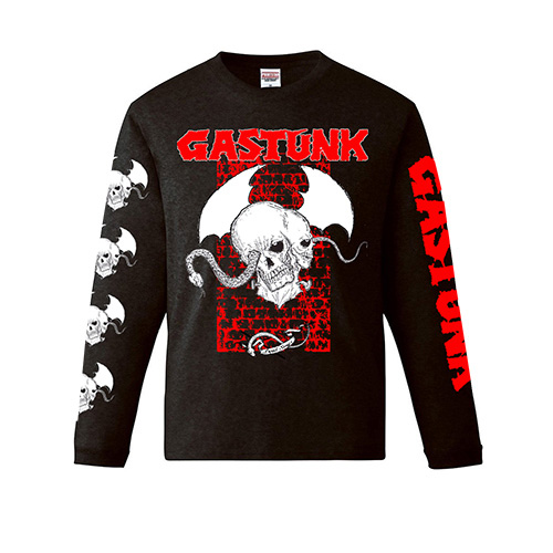 GASTUNK / DEAD SONG LONG SLEEVE T SHIRT BLACK / RED/XL