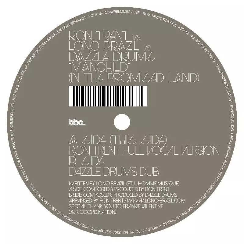 RON TRENT VS. LONO BRAZIL VS. DAZZLE DRUMS / MANCHILD (IN THE PROMISED LAND)