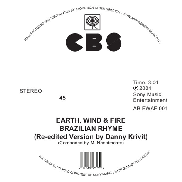 EARTH, WIND & FIRE / アース・ウィンド&ファイアー / BRAZILIAN RHYME/RUNNIN' (RE-EDITED BY DANNY KRIVIT)
