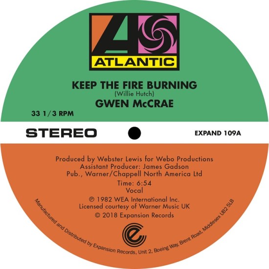 GWEN MCCRAE / グウェン・マックレー / KEEP THE FIRE BURNING / FUNKY SENSATION (12")