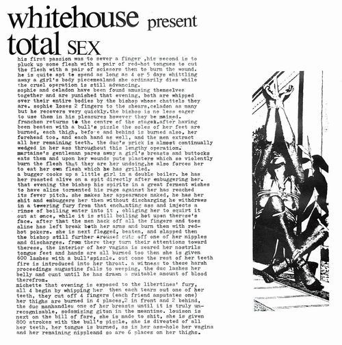WHITEHOUSE / ホワイトハウス / TOTAL SEX / トータル・セックス