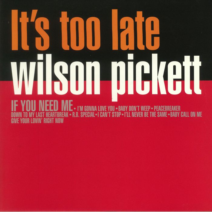 WILSON PICKETT / ウィルソン・ピケット / IT'S TOO LATE(LP)