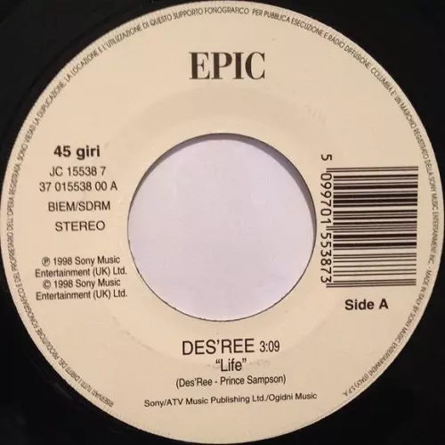 DES'REE / JAMIROQUAI / LIFE / DEEPER UNDERGROUND 7"