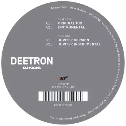 DEETRON / ディートロン / CHOOSE ME FEAT. STEVE SPACEK