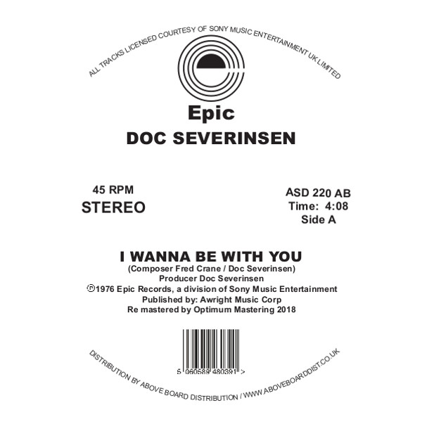 DOC SEVERINSEN / ドク・セヴェリンセン / I WANNA BE WITH YOU (DJ HARVEY EDIT)