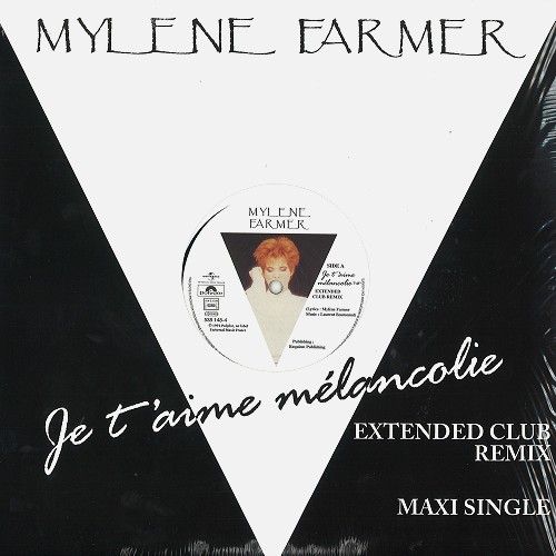 MYLENE FARMER / ミレーヌ・ファルメール / JE T'AIME MÉLANCOLIE: LE MAXI 45 ÉDITION LIMITÉE - LIMITED VINYL