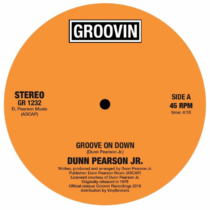 DUNN PEARSON JR. / GROOVE ON DOWN (12")