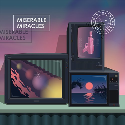 PINKSHINYULTRABLAST / ピンクシャイニーウルトラブラスト / MISERABLE MIRACLES (LP/BLUE & YELLOW SWIRL VINYL/LTD)