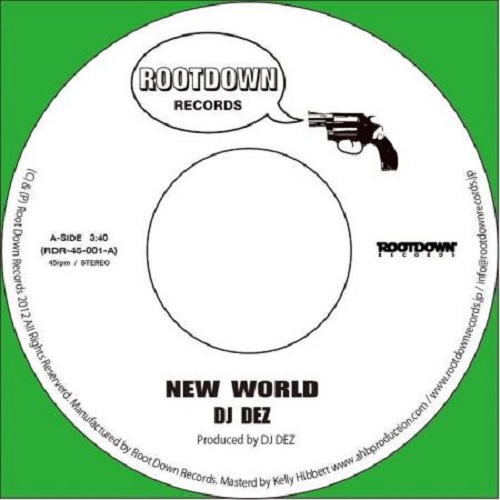 DJ DEZ (a.k.a. ANDRES FROM SLUM VILLAGE) / NEW WORLD / BRAIN 7"-REPRESS GREEN VINYL-