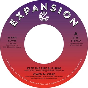 GWEN MCCRAE / グウェン・マックレー / KEEP THE FIRE BURNING / FUNKY SENSATION (7")