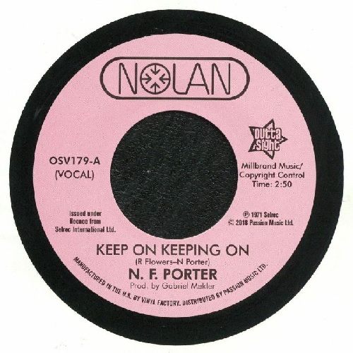 NOLAN PORTER / ノーラン・ポーター / KEEP ON KEEPING ON / IF I COULD ONLY BE SURE (7")