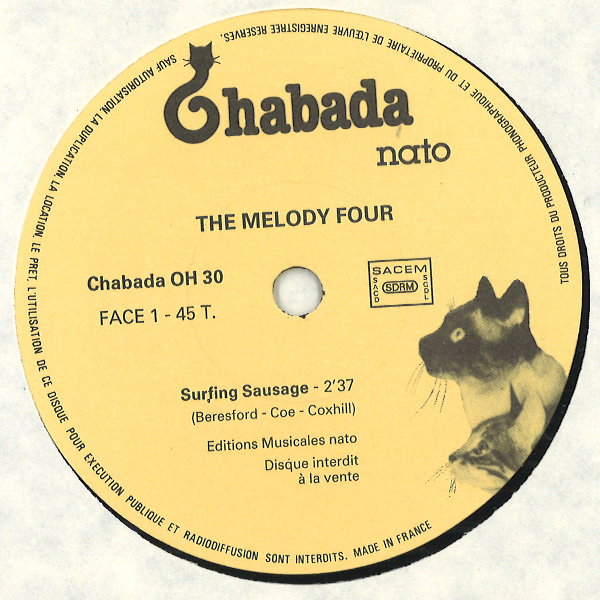 MELODY FOUR / Surfing Sausage(7")