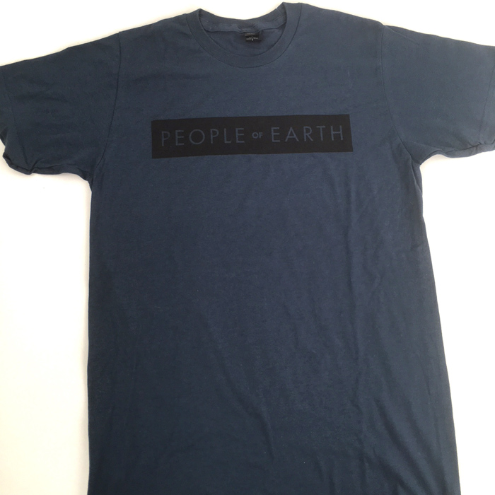 PEOPLE OF EARTH (LABEL) / PEOPLE OF EARTH T-SHIRTS INDIGO SIZE:S