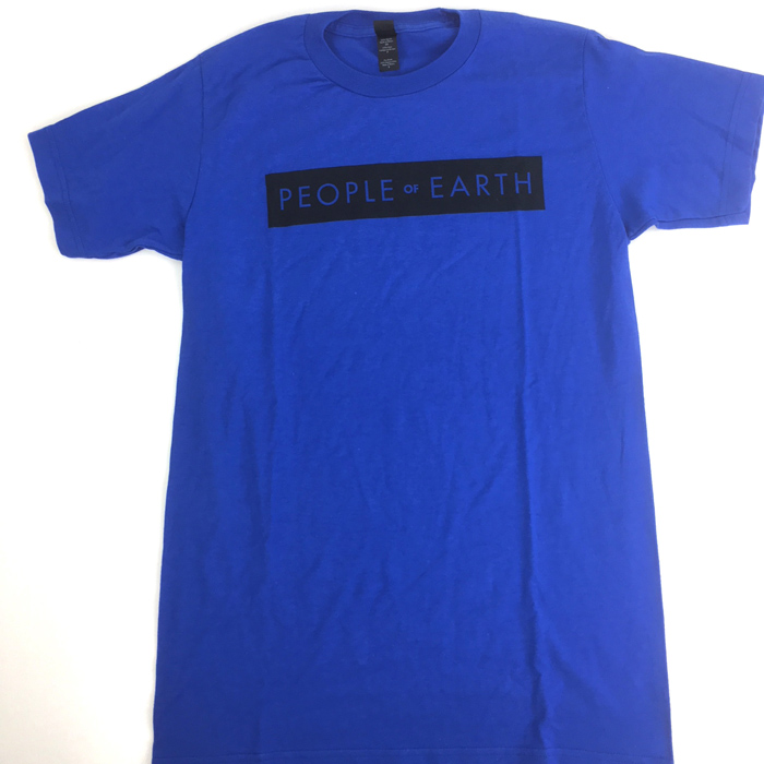 PEOPLE OF EARTH (LABEL) / PEOPLE OF EARTH T-SHIRTS BLUE SIZE:S