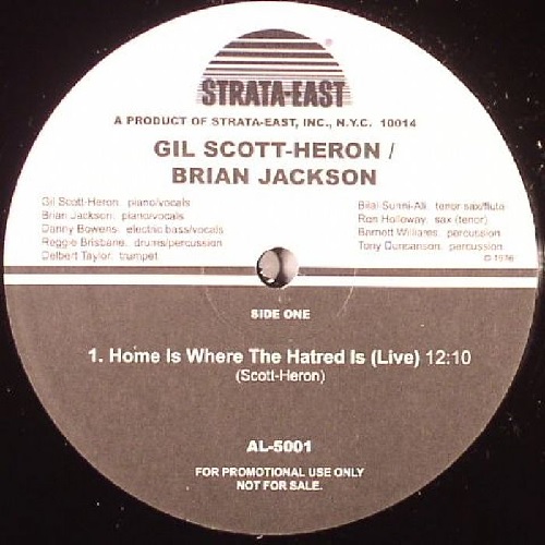 GIL SCOTT-HERON AND BRIAN JACKSON / ギル・スコット・ヘロン アンド ブライアン・ジャクソン / HOME IS WHERE THE HATRED IS (LIVE) / THE BOTTLE (LIVE) (12")