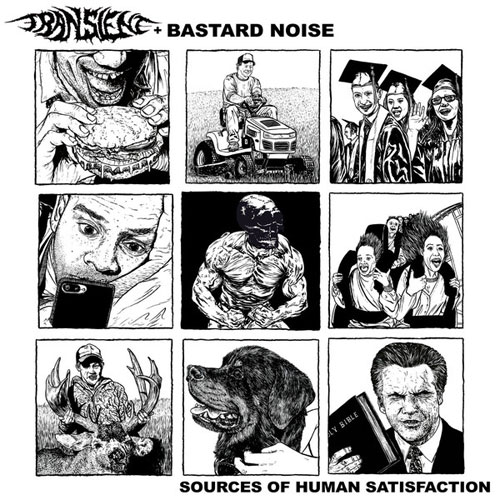 TRANSIENT WITH BASTARD NOISE / SOURCES OF HUMAN SATISFACTION (LP)