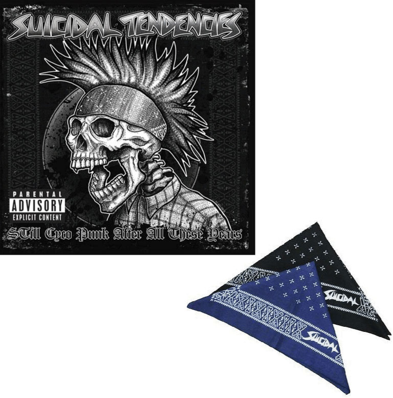 SUICIDAL TENDENCIES / STILL CYCO PUNK AFTER ALL THESE YEARS バンダナ付セット(黒)