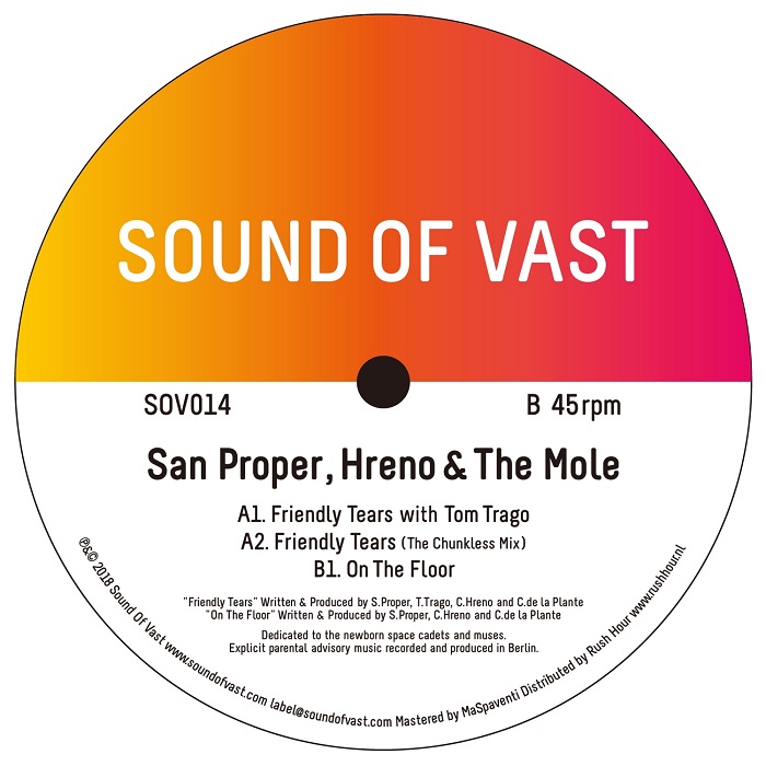 SAN PROPER, HRENO & THE MOLE / FRIENDLY TEARS EP