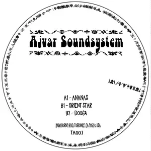 AJVAR SOUNDSYSTEM / ORIENTAL ANANAS