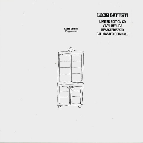 LUCIO BATTISTI / ルチオ・バッティスティ / L'APPARENZA: VINYL REPLICA CD/LIMITED 800 COPIES - 2018 REMASTER