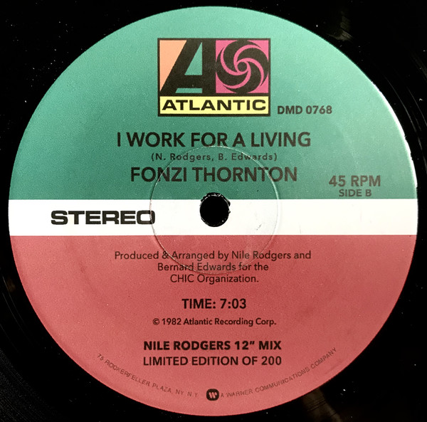 NORMA JEAN WRIGHT / FONZI THORNTON / SATURDAY(DIMITRI FROM PARIS) / I WORK FOR A LIVING(NILE RODGERS)