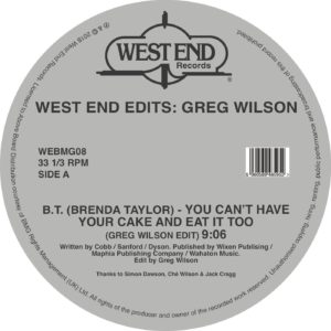 GREG WILSON / WEST END EDITS